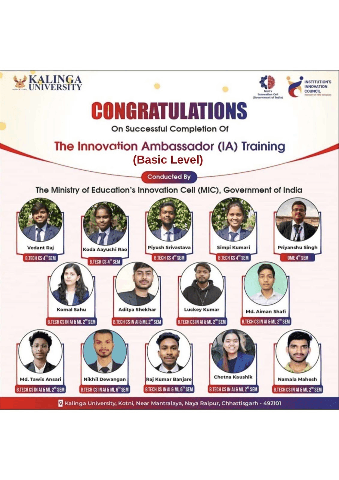 IIC Training Achievement 4