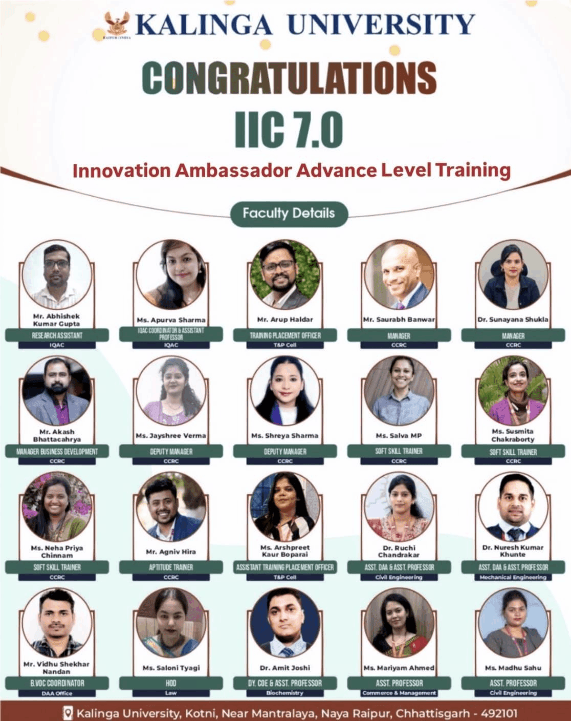 IIC Training Achievement 1