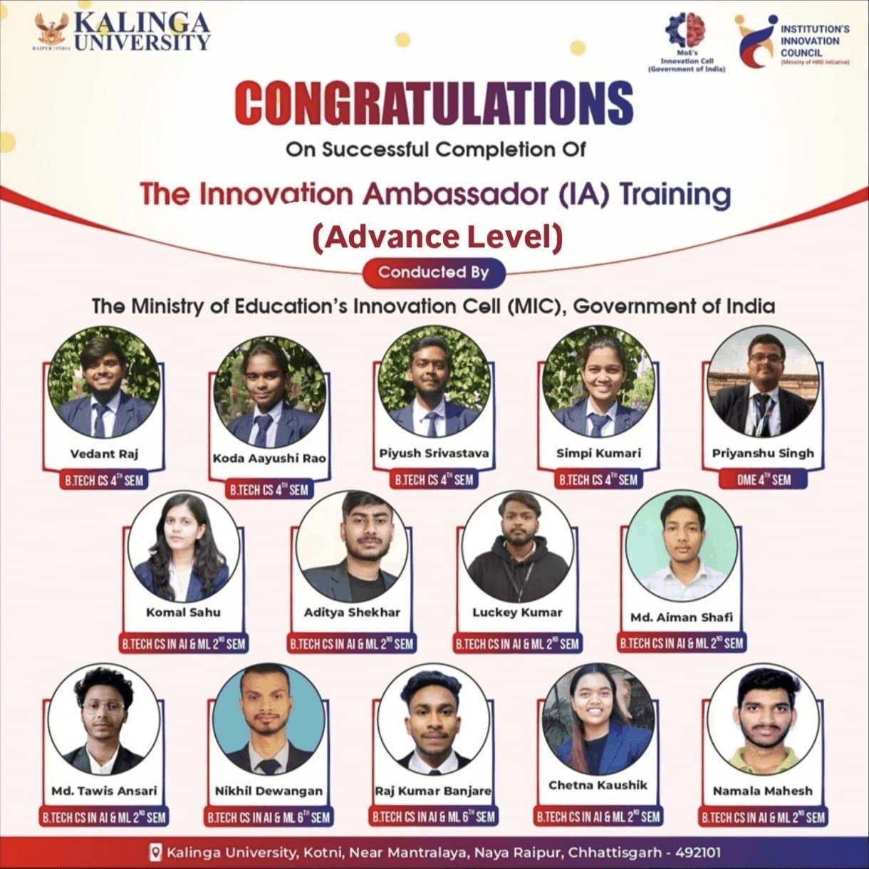 IIC Training Achievement 2