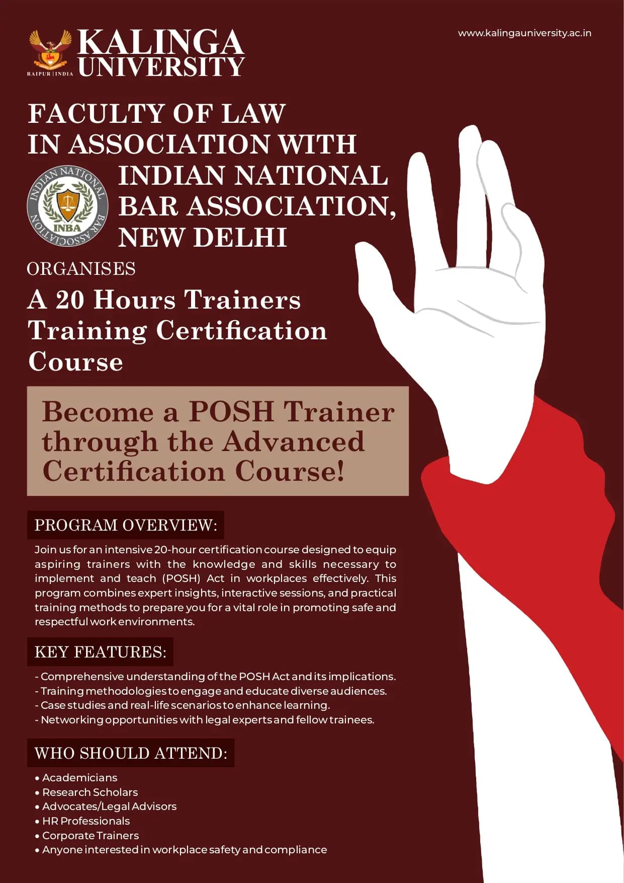 Trainers’ Training Certification Course on the POSH Act, 2013