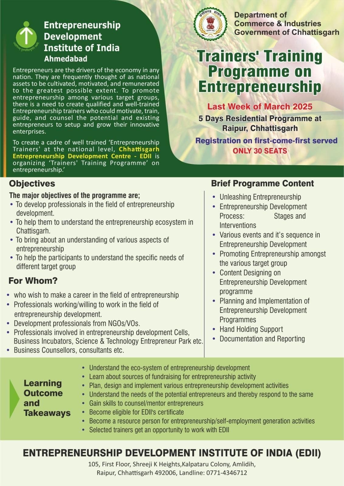  Events and Activities