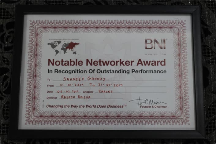 Notable Networker Award