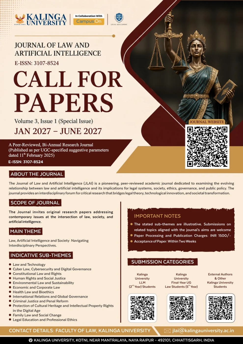 Call for Papers - Volume 3, Issue 1